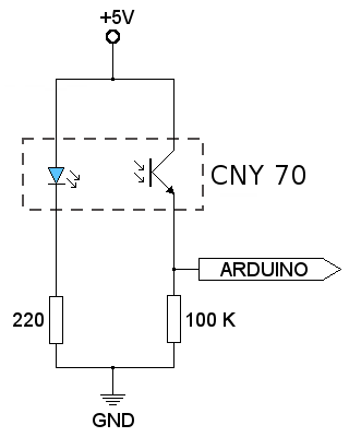circuito con CNY70