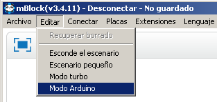 Editar- Modo Arduino